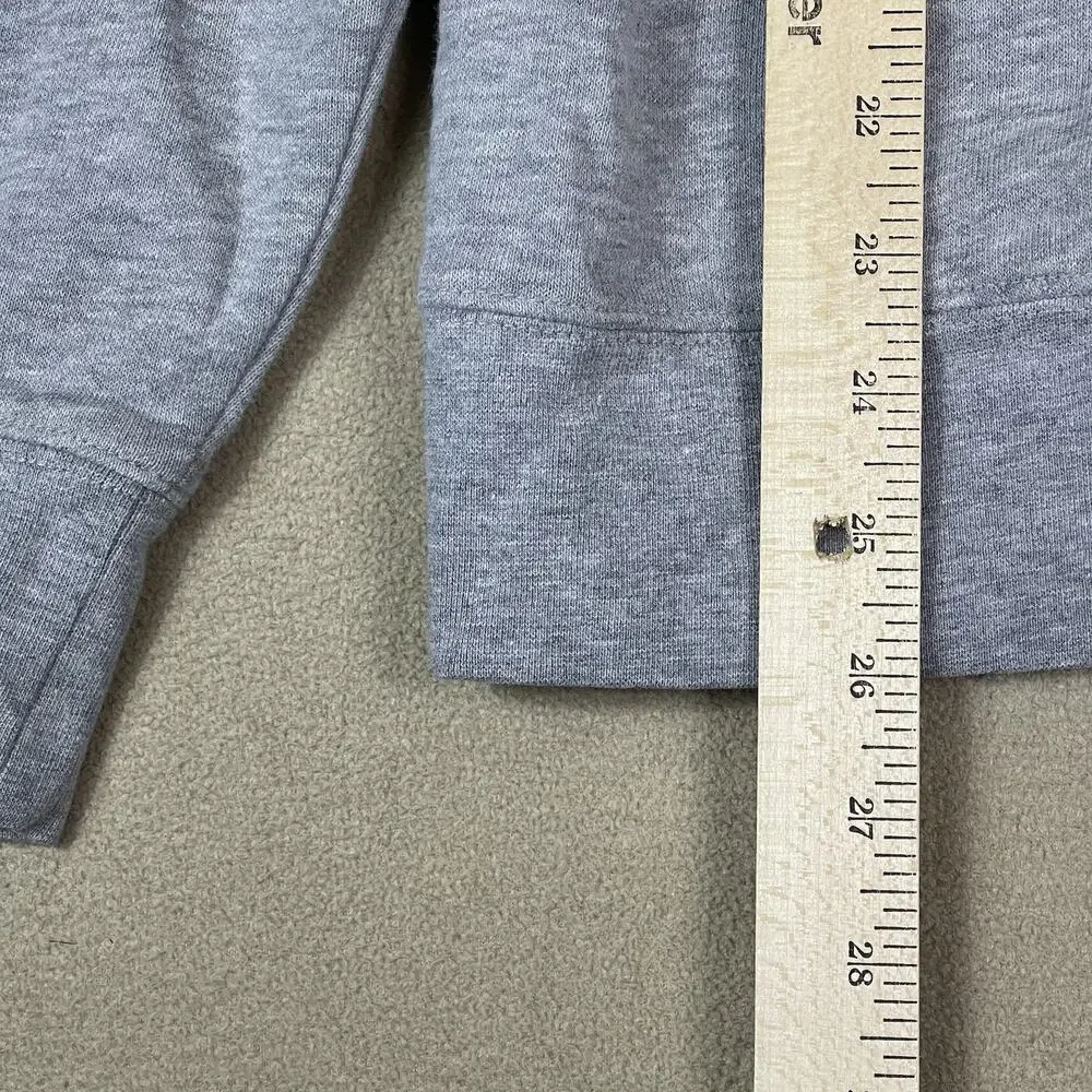 The North Face Hoodie Womens L Gray Pouch Pocket Long Sleeve Pullover Sweatshirt